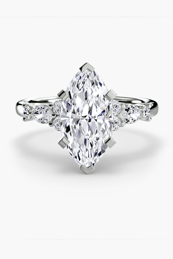The Floral Accent Solitaire