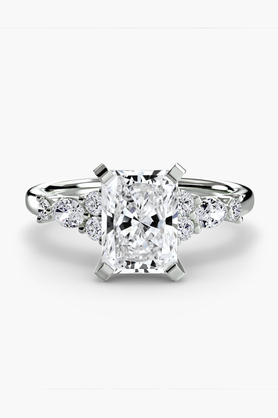 The Floral Accent Solitaire