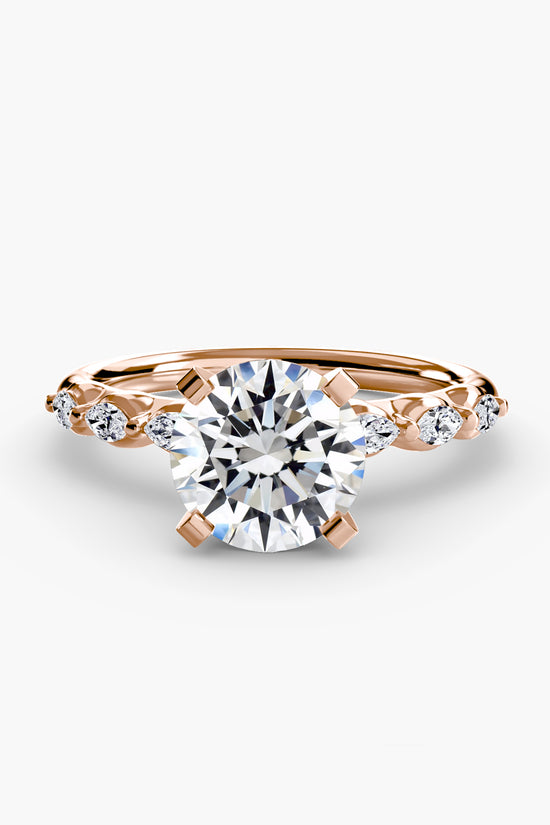 The Floral Accent Solitaire