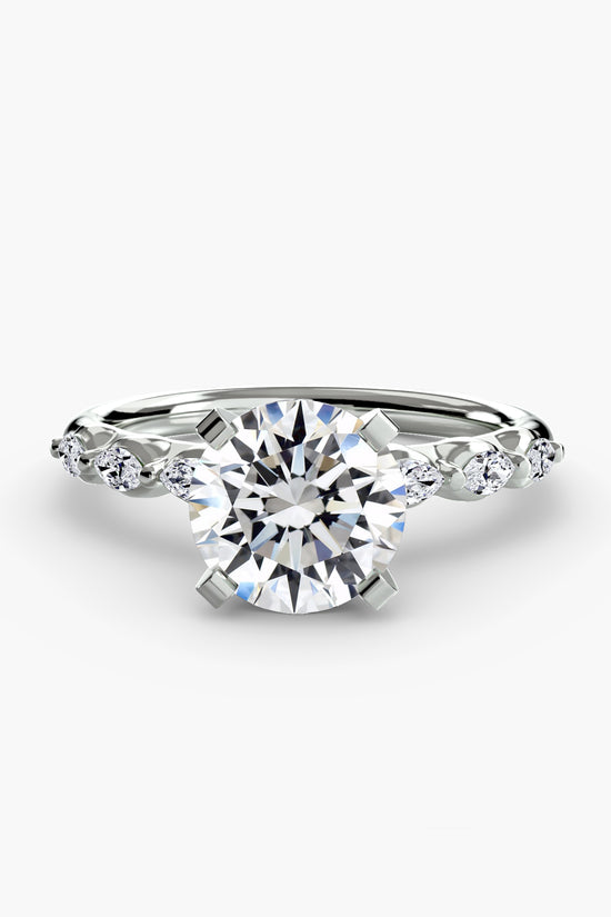 The Floral Accent Solitaire