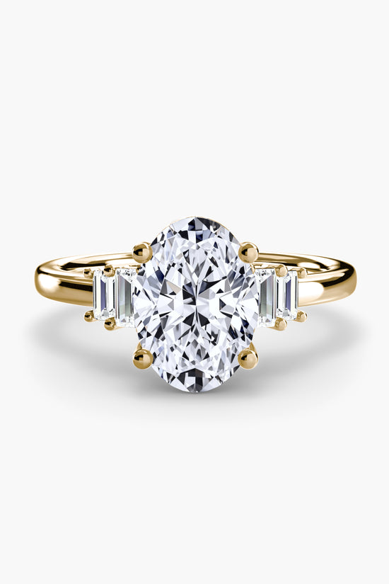 Baguette Accent Solitaire