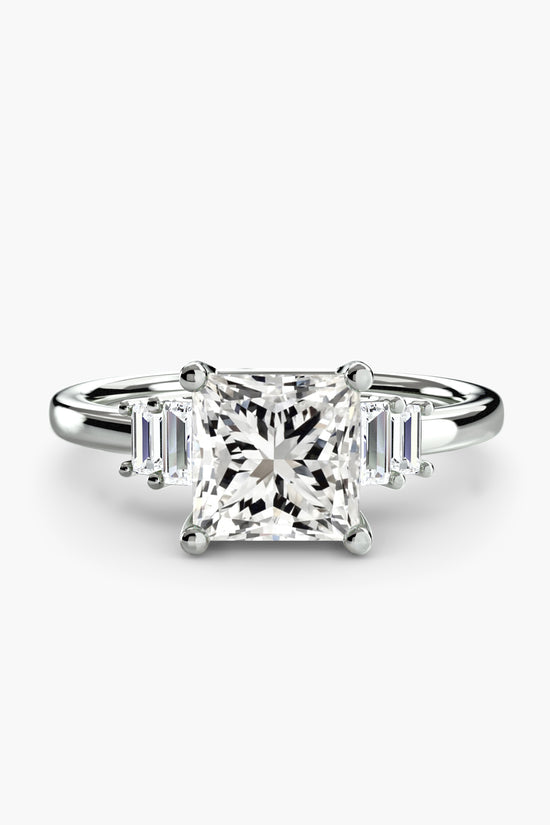 Baguette Accent Solitaire