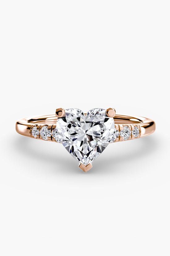 Solitaire with Shoulder Accents