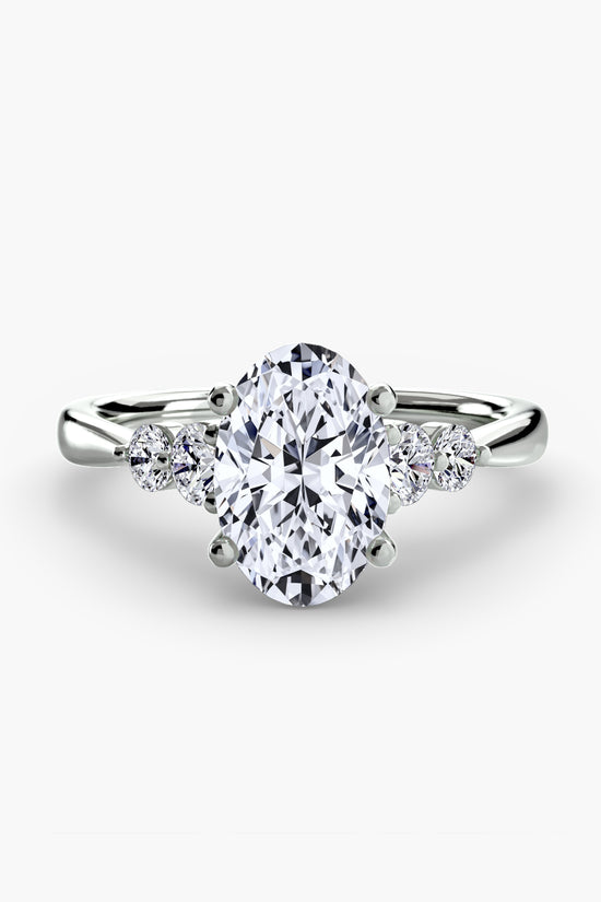 Solitaire with Shoulder Accents 2