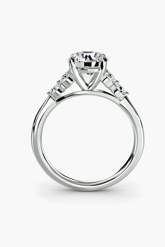 Solitaire with Shoulder Accents 2