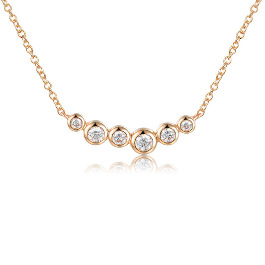 Ruobover Set 6 Stone Diamond Necklace