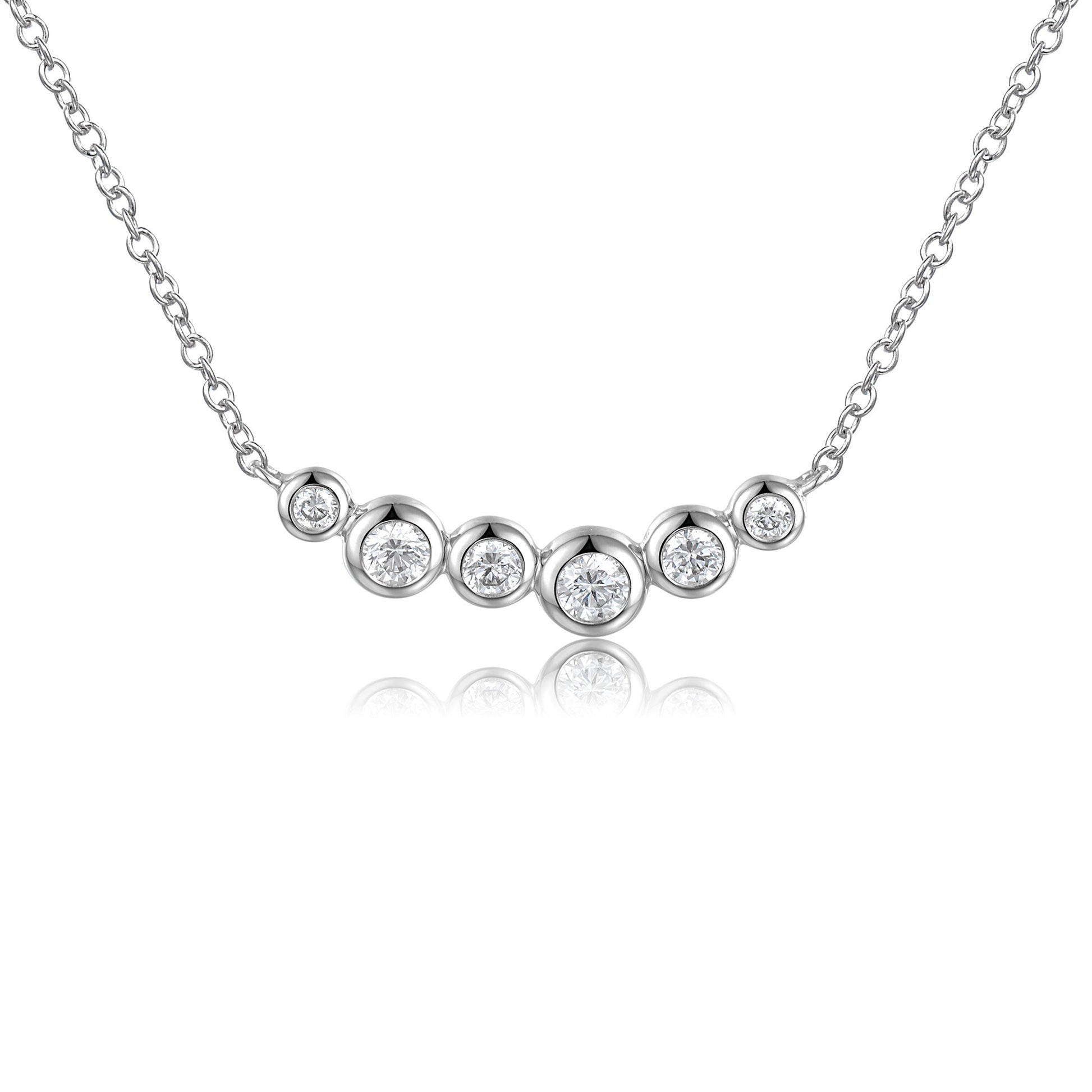 Ruobover Set 6 Stone Diamond Necklace