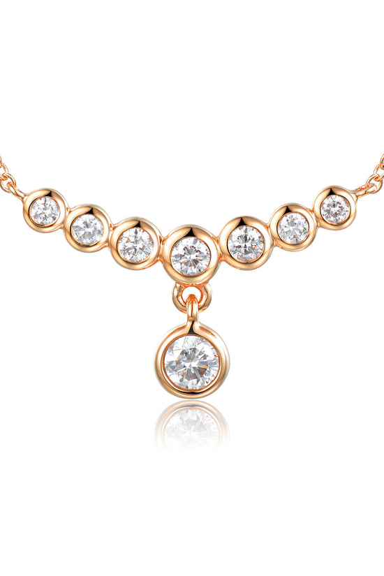 Rubover Set 8 Stone Diamond Necklace