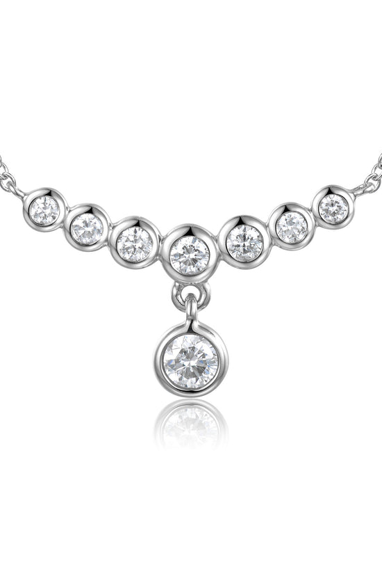 Rubover Set 8 Stone Diamond Necklace
