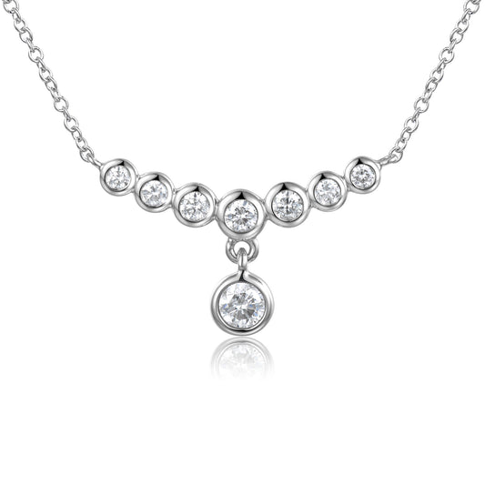 Rubover Set 8 Stone Diamond Necklace