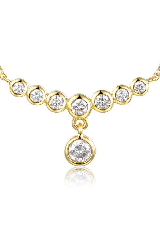 Rubover Set 8 Stone Diamond Necklace