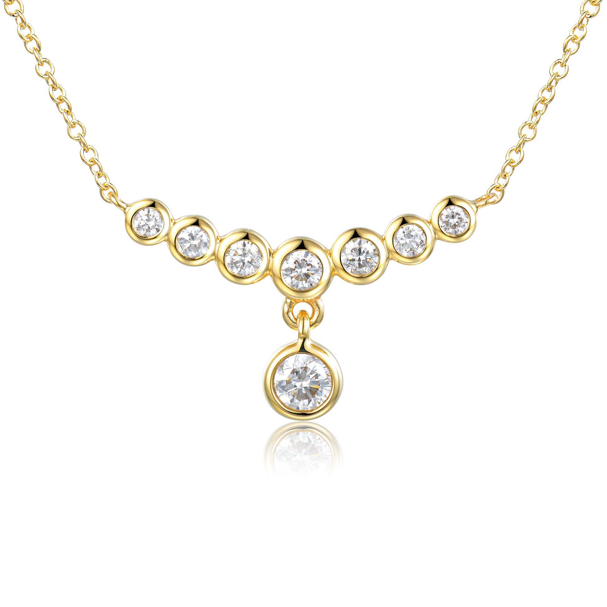 Rubover Set 8 Stone Diamond Necklace