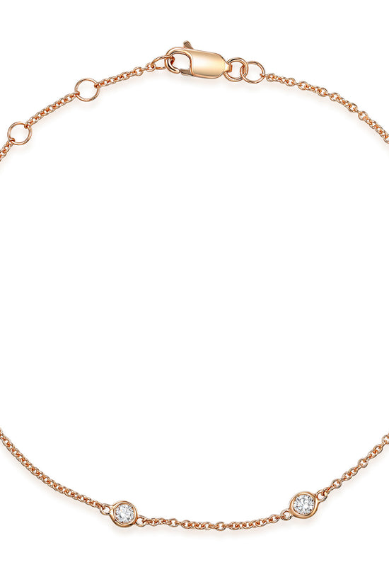 Rubover Set Round Diamond Bracelet