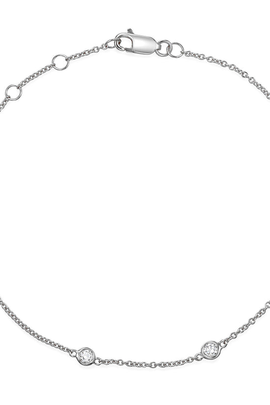 Rubover Set Round Diamond Bracelet