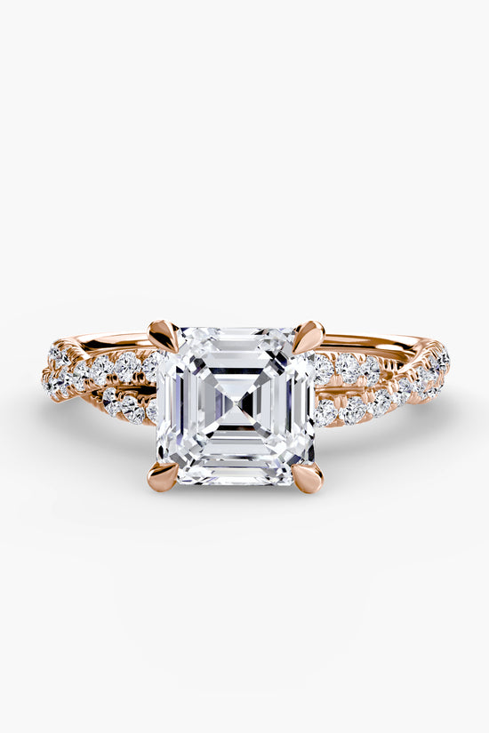 The Twisted Pavé Solitaire
