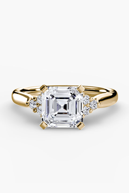 Solitaire with Cluster Shoulders 2