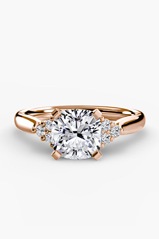 Solitaire with Cluster Shoulders 2