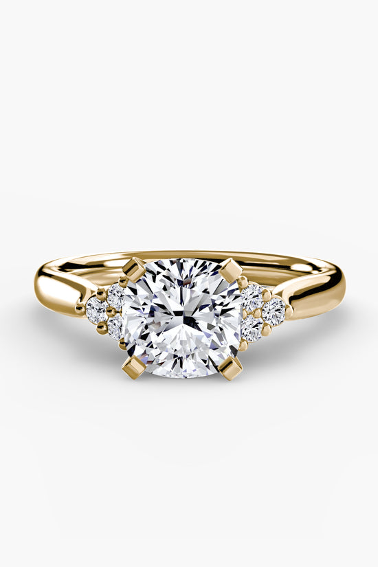 Solitaire with Cluster Shoulders 2