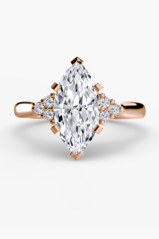 Solitaire with Cluster Shoulders 2
