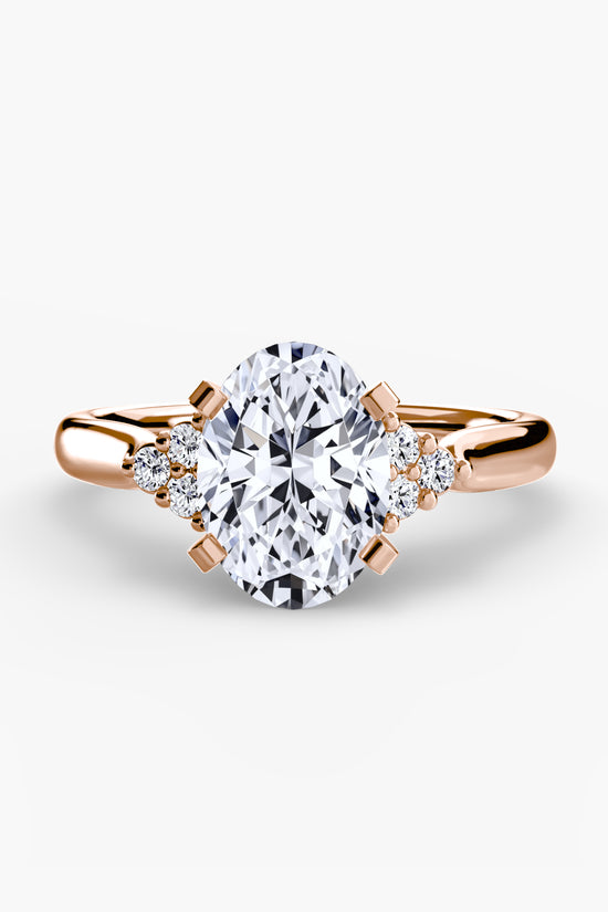 Solitaire with Cluster Shoulders 2