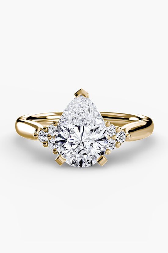 Solitaire with Cluster Shoulders 2