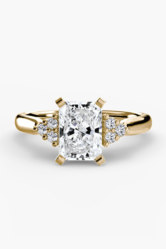 Solitaire with Cluster Shoulders 2