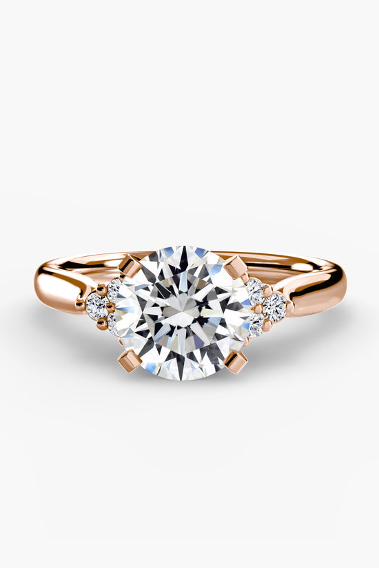 Solitaire with Cluster Shoulders 2