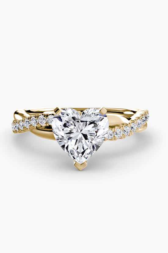 The Emerald Twist Pavé Ring