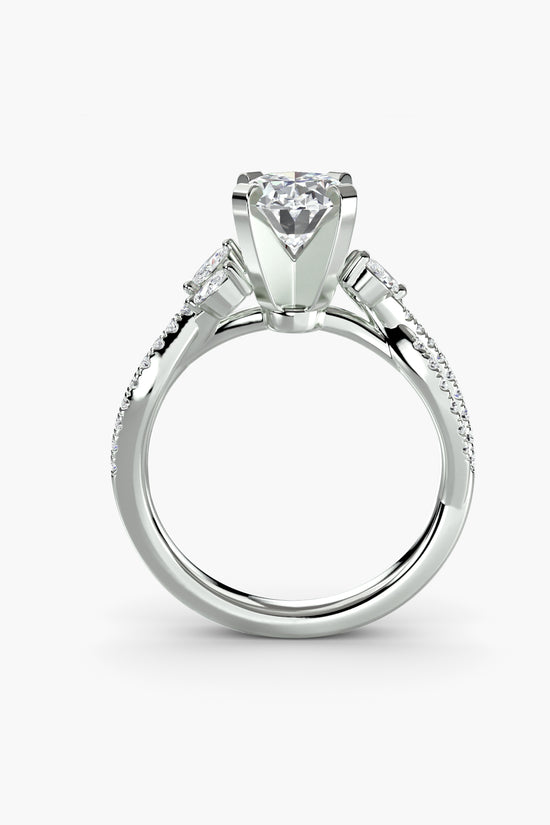 The Twist Pavé Ring